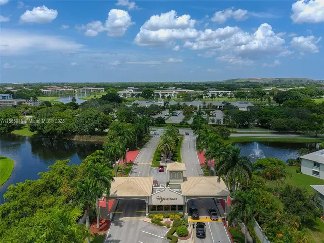 a view of a city with tall buildings