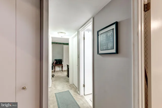 a view of a hallway with interior of the house