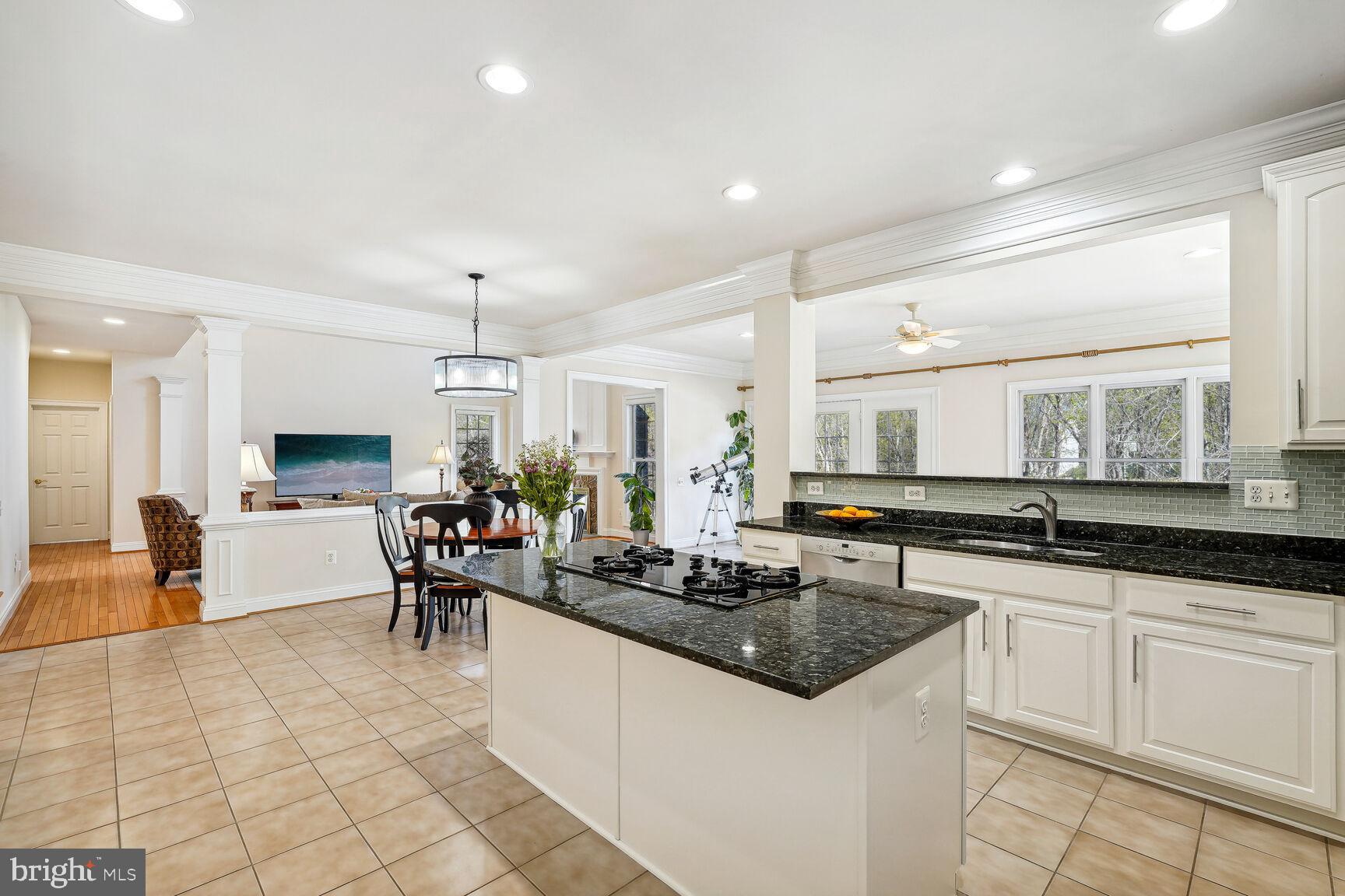 11308 Ridge Mist Terrace Potomac, MD 20854 - Photo 14 of 31 Granite Center Island Opening to Breakfast/Family