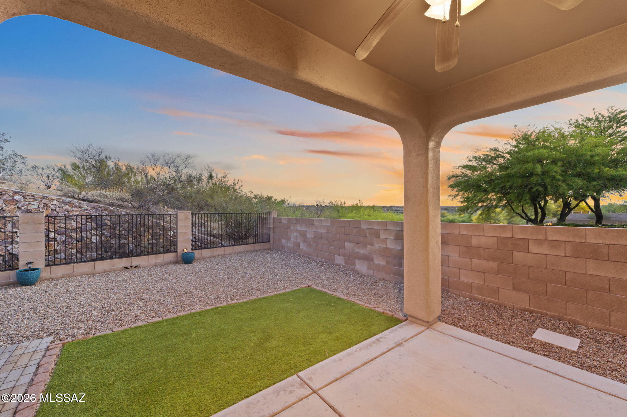 13668 East High Plains Ranch Street Vail, AZ 85641 - Photo 4 of 51 a view of a porch with a yard