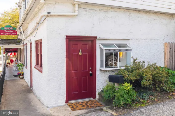 a view of front door of house