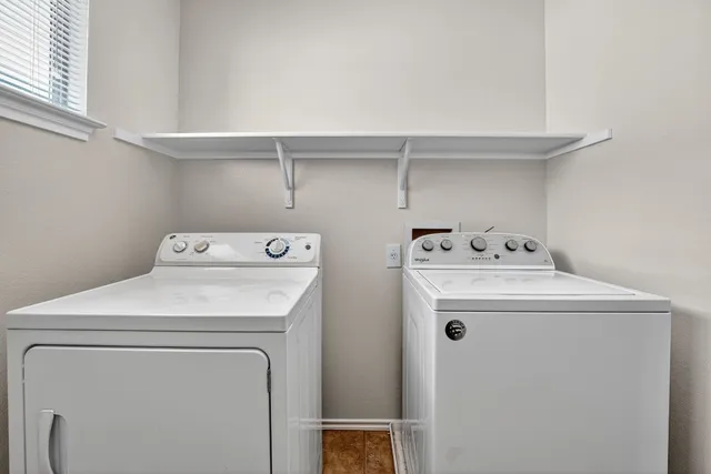 a close up view of racks on the wall