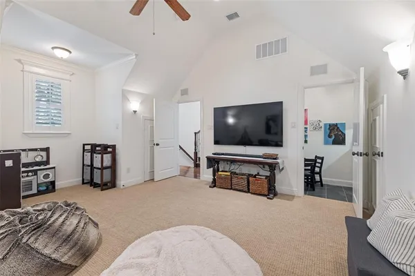 a bed room with a bed and two night stand