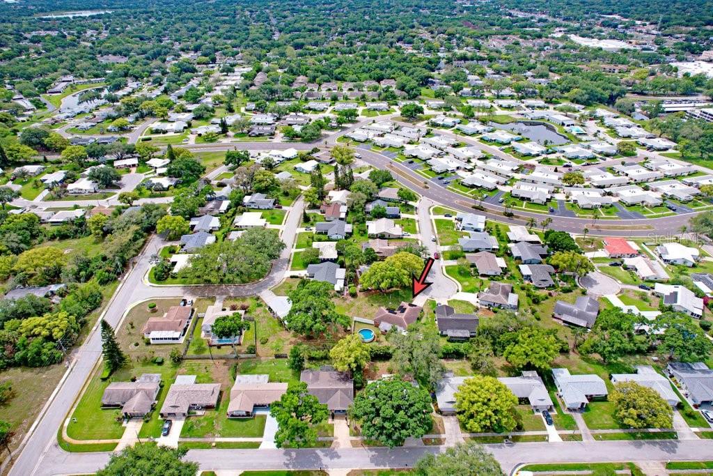 1632 Heather Place Palm Harbor, FL 34684 - Photo 13 of 53 an aerial view of residential houses with outdoor space and street view
