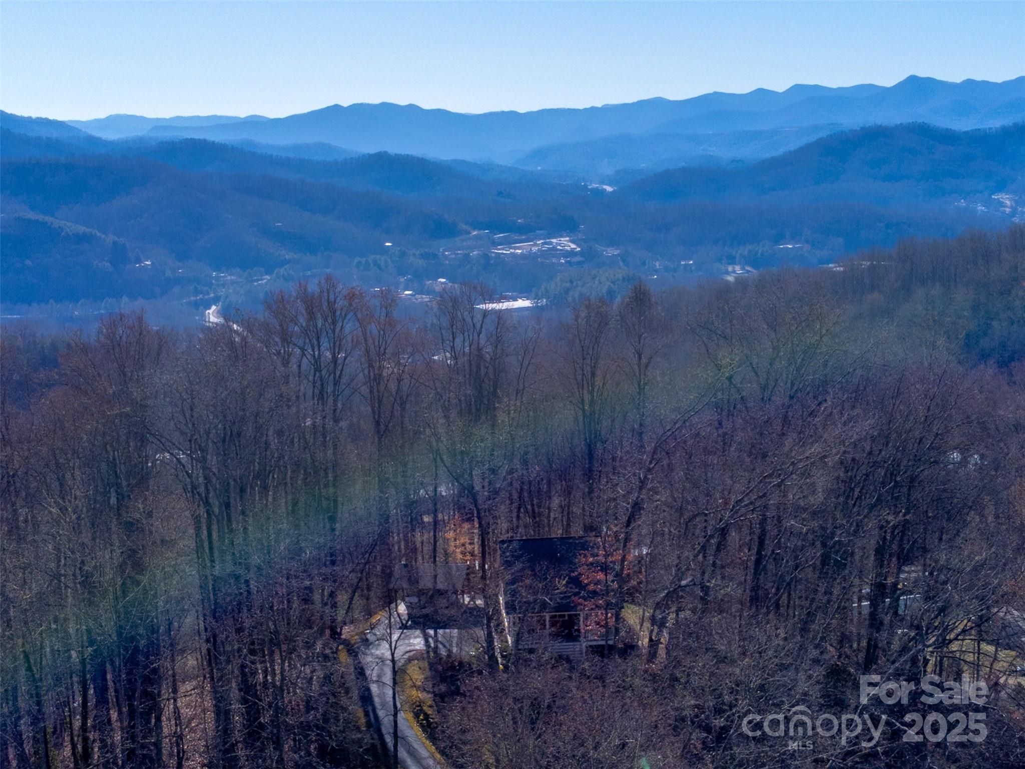 1226 Monteith Branch Road Sylva, NC 28779 - Photo 2 of 40 a view of a lush green hillside and a houses