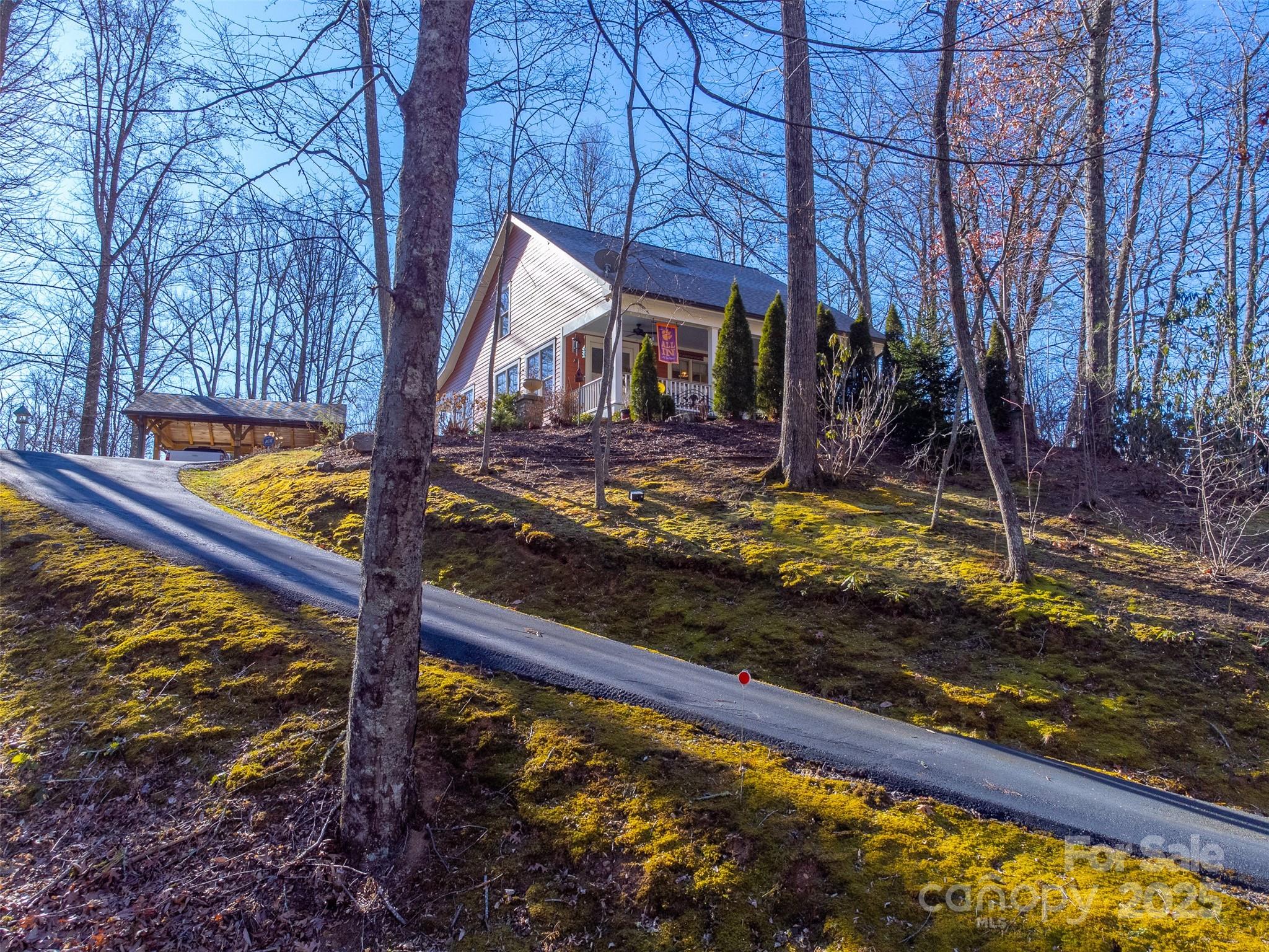 1226 Monteith Branch Road Sylva, NC 28779 - Photo 9 of 40 a view of swimming pool with a patio