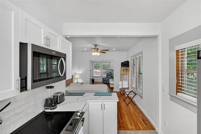 an aerial view of multiple house