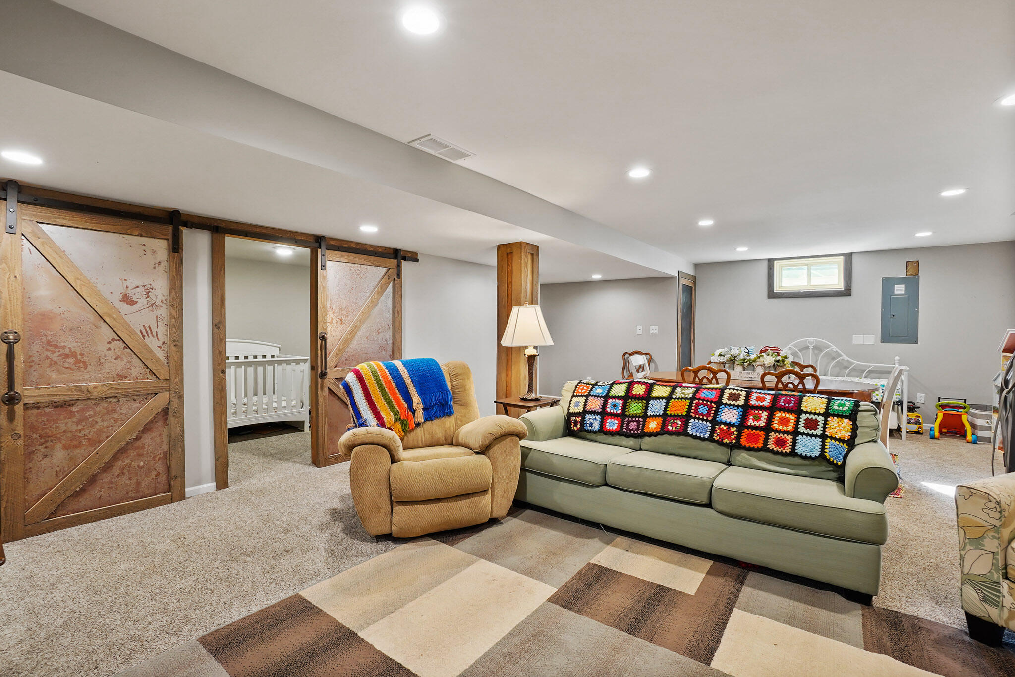 17266 Independence Drive Lowell, IN 46356 - Photo 14 of 28 a living room with furniture kitchen view and a large window