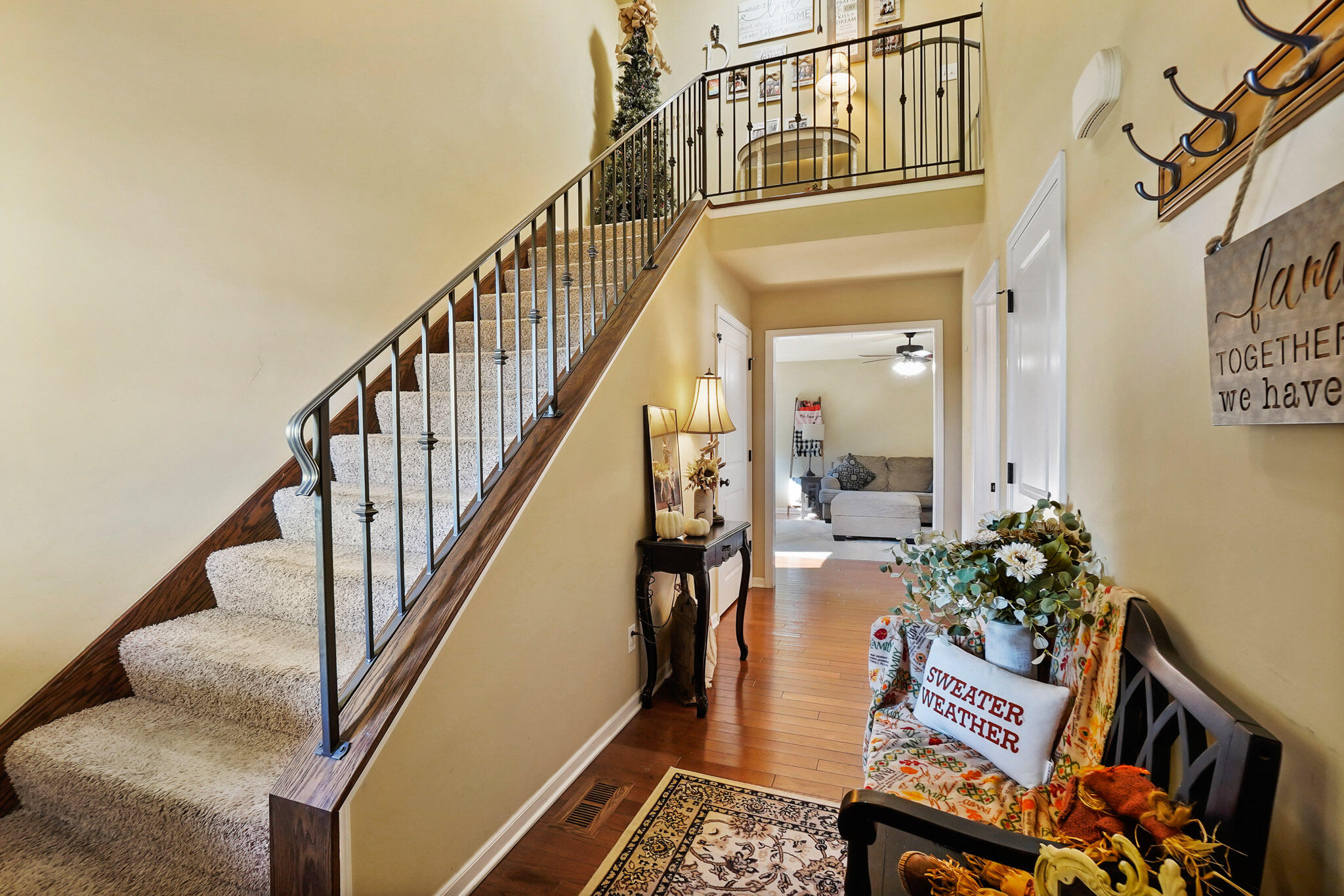 17266 Independence Drive Lowell, IN 46356 - Photo 6 of 28 a view of an entryway and wooden floor