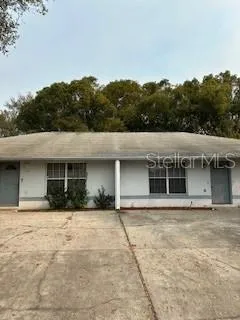 a house with trees in the background