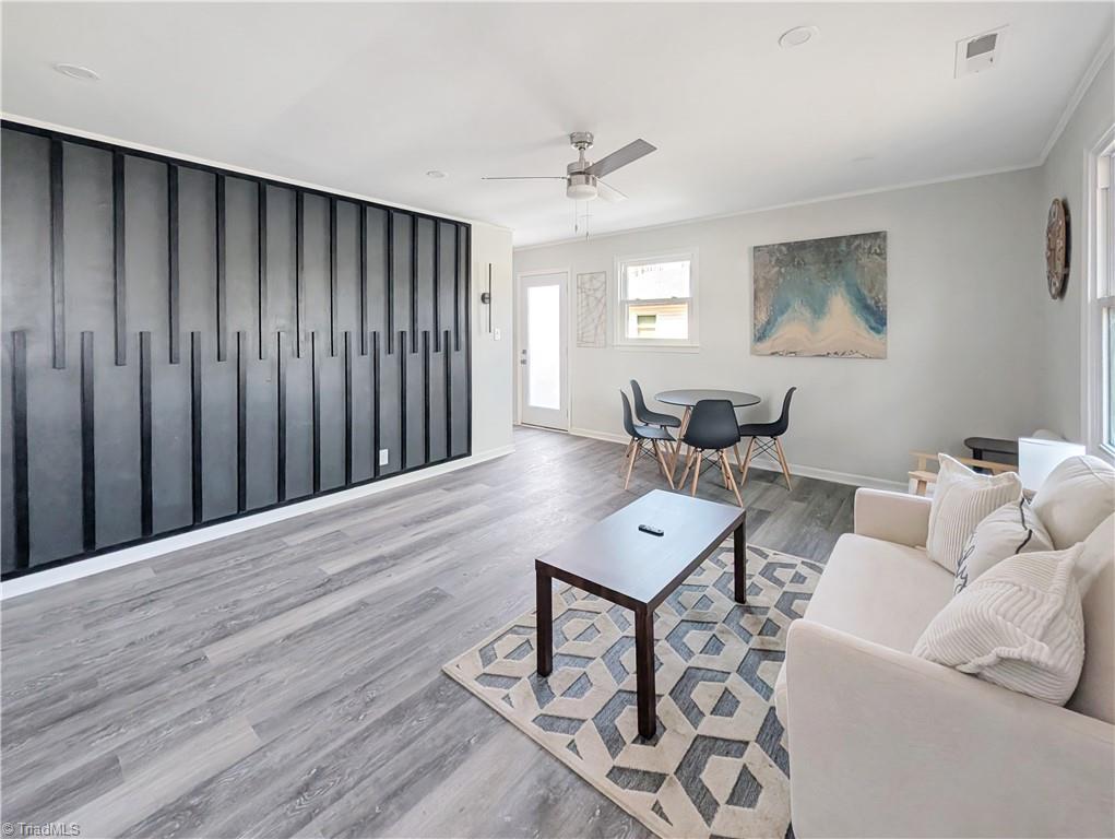 1614 Willow Road Greensboro, NC 27401 - Photo 5 of 16 Staged (not virtually) living room