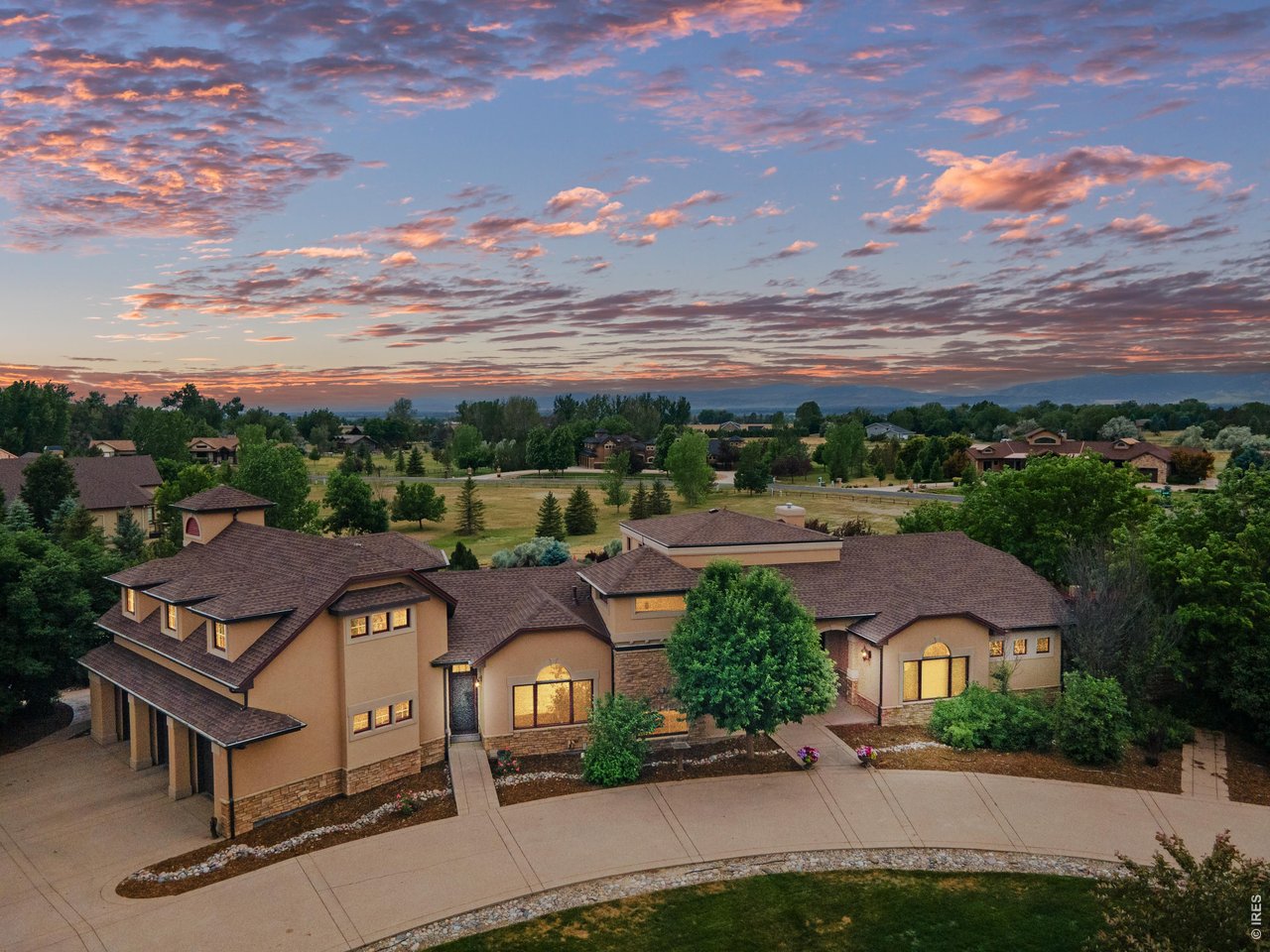 964 Riparian Way Fort Collins, CO 80524 - Photo 3 of 42 an aerial view of a house with a garden
