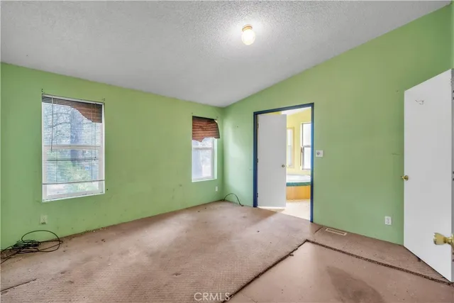 a view of room with painted walls