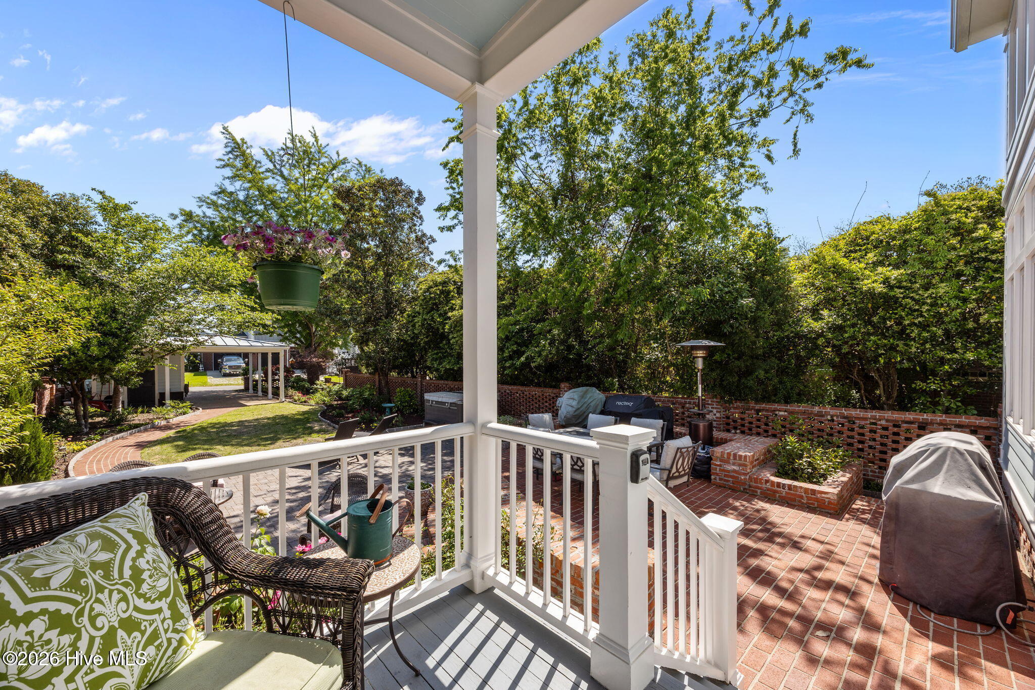 604 East Front Street New Bern, NC 28560 - Photo 41 of 53 back porch overlooking the backyard