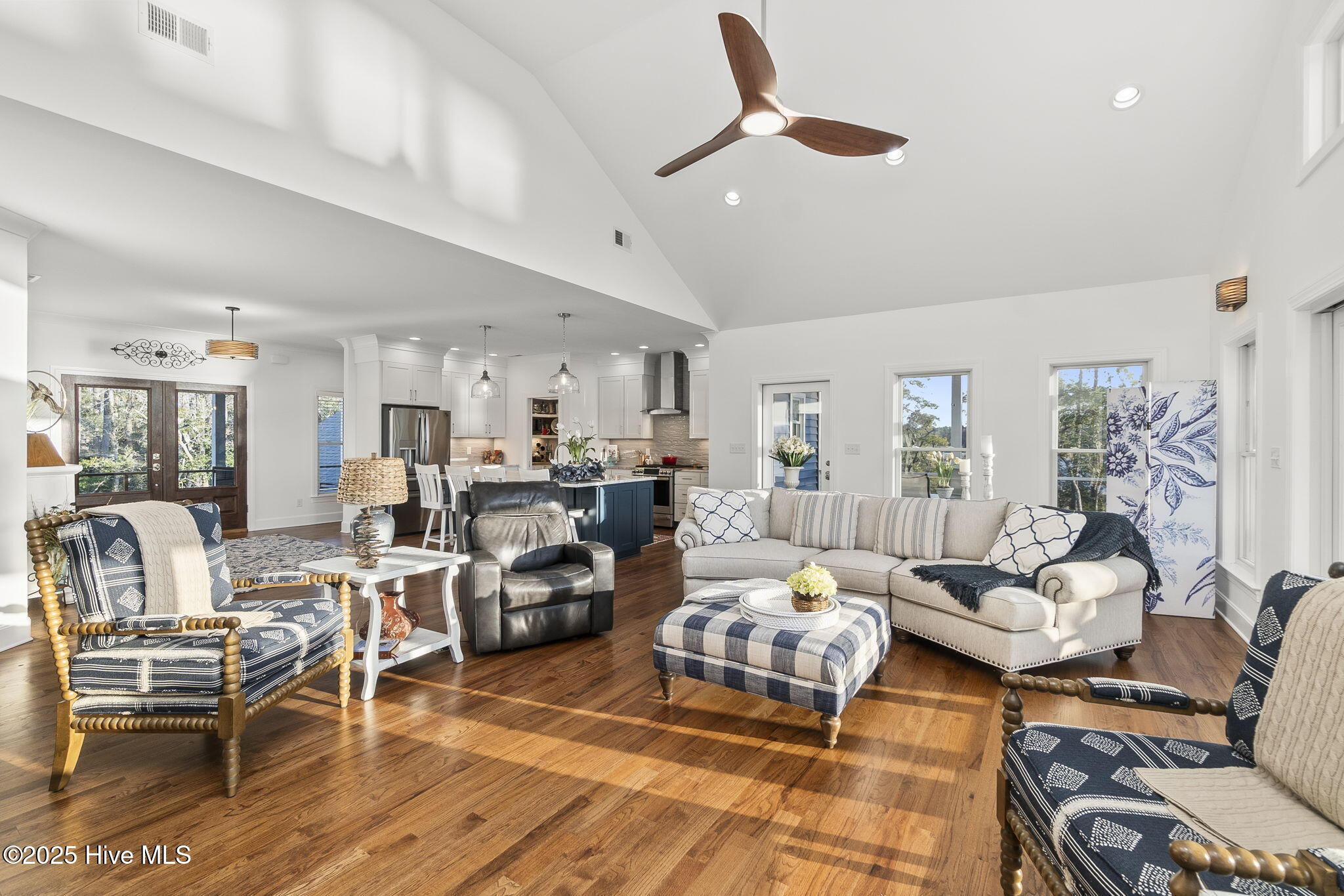 347 Osprey Point Road Beaufort, NC 28516 - Photo 15 of 81 Open living area w/ fireplace & views