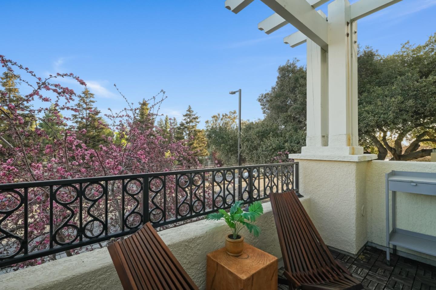 451 Chagall Street Mountain View, CA 94041 - Photo 27 of 58 a view of a balcony with wooden floor and fence