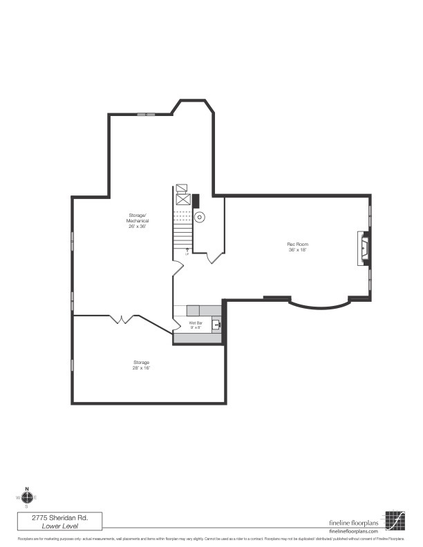 2775 Sheridan Road Evanston, IL 60201 - Photo 27 of 27 a picture of floor plan