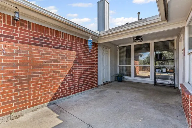 a view of front door of house with an entryway