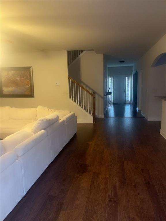 114 Crescent Woode Way Dallas, GA 30157 - Photo 16 of 25 a view of a hallway with wooden floor
