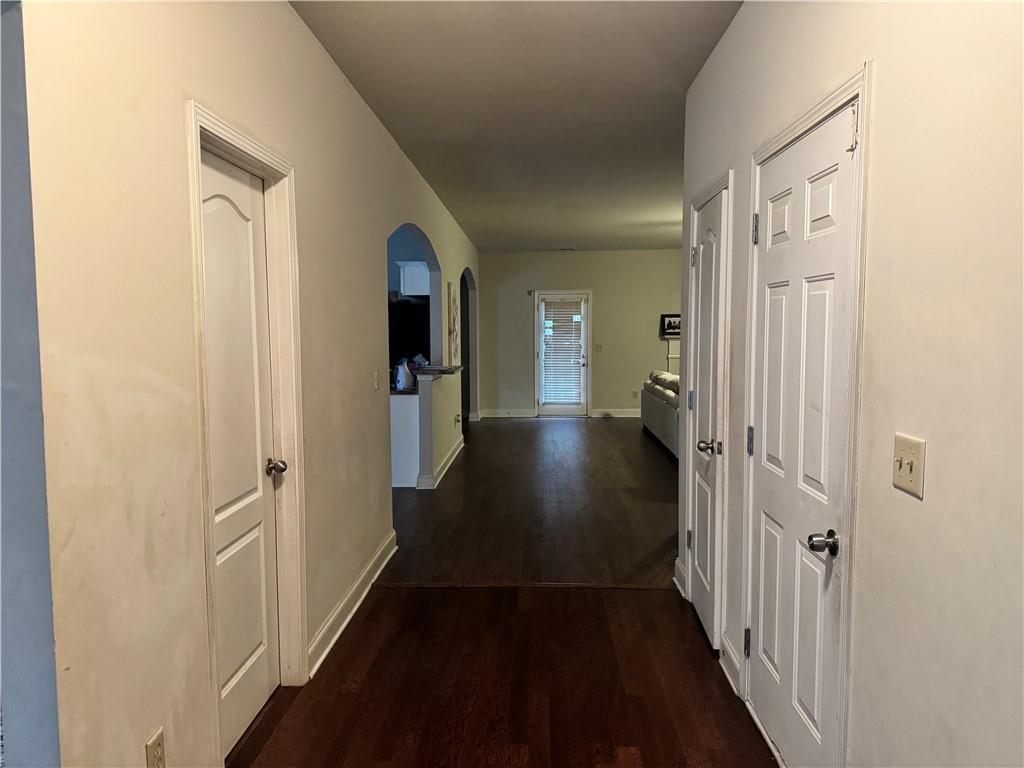 114 Crescent Woode Way Dallas, GA 30157 - Photo 7 of 25 a view of hallway with wooden floor
