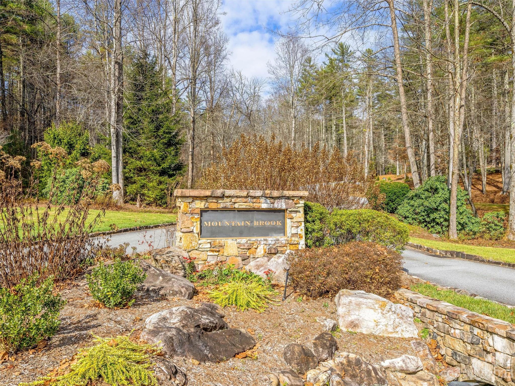 a view of a garden with pathway
