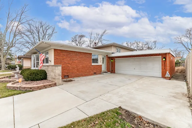 a front view of a house with entertaining space