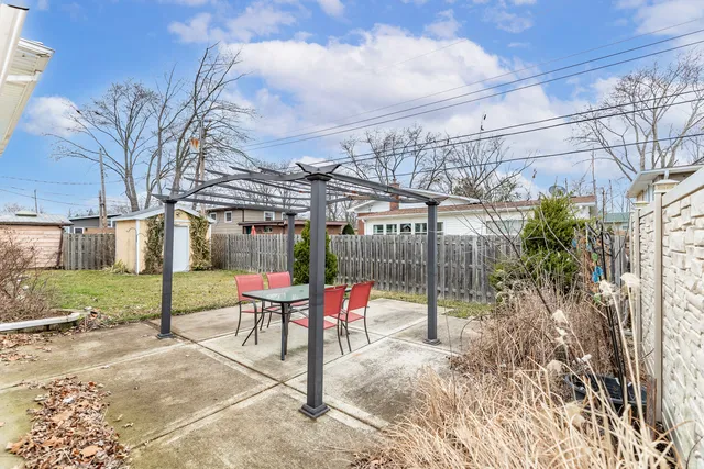 a view of a house with a patio