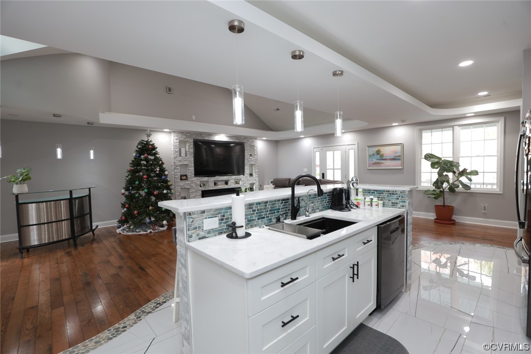 2420 Aberdeen Road Richmond, VA 23237 - Photo 21 of 50 a large white kitchen with a large window