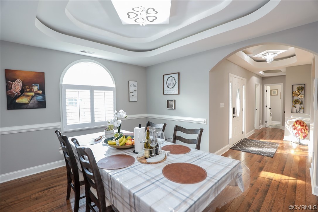 2420 Aberdeen Road Richmond, VA 23237 - Photo 30 of 50 a view of a dining room with furniture and wooden floor