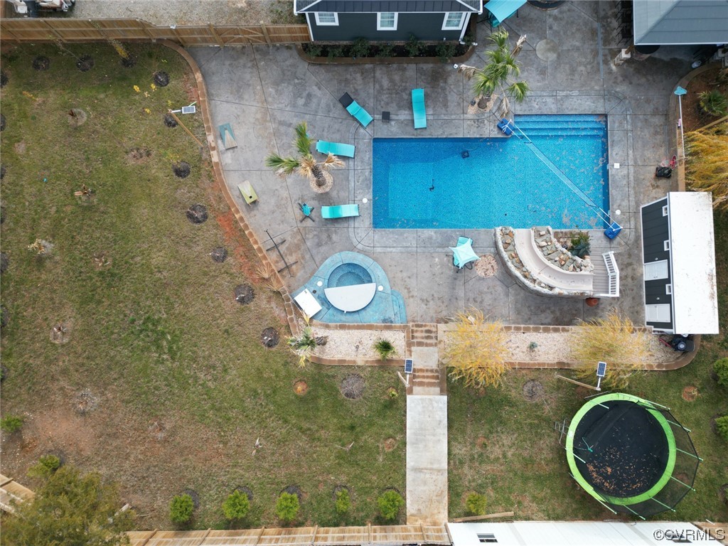 2420 Aberdeen Road Richmond, VA 23237 - Photo 7 of 50 an aerial view of residential house with outdoor space and seating area