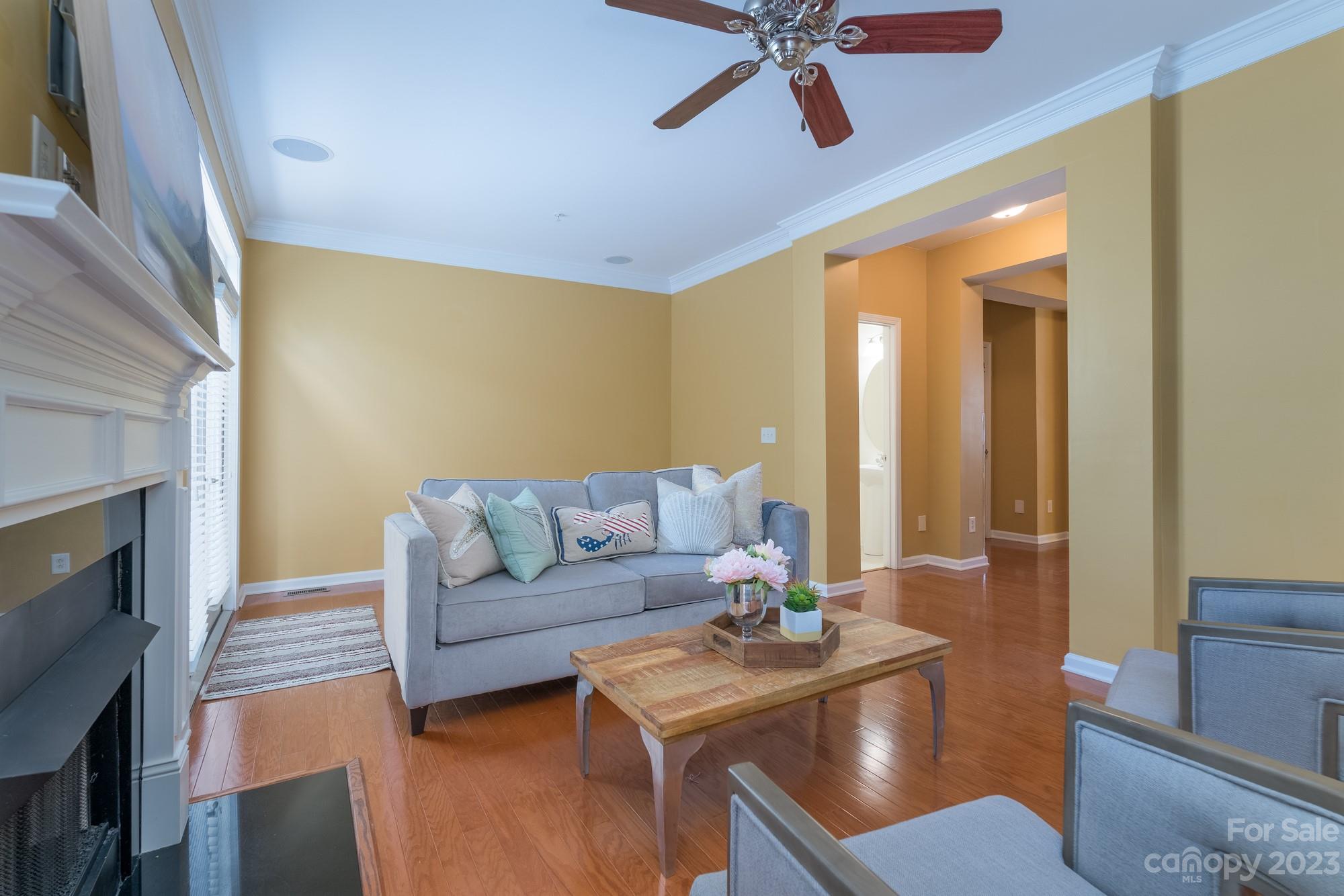 627 Sunfish Lane Tega Cay, SC 29708 - Photo 19 of 46 a living room with furniture and a fireplace