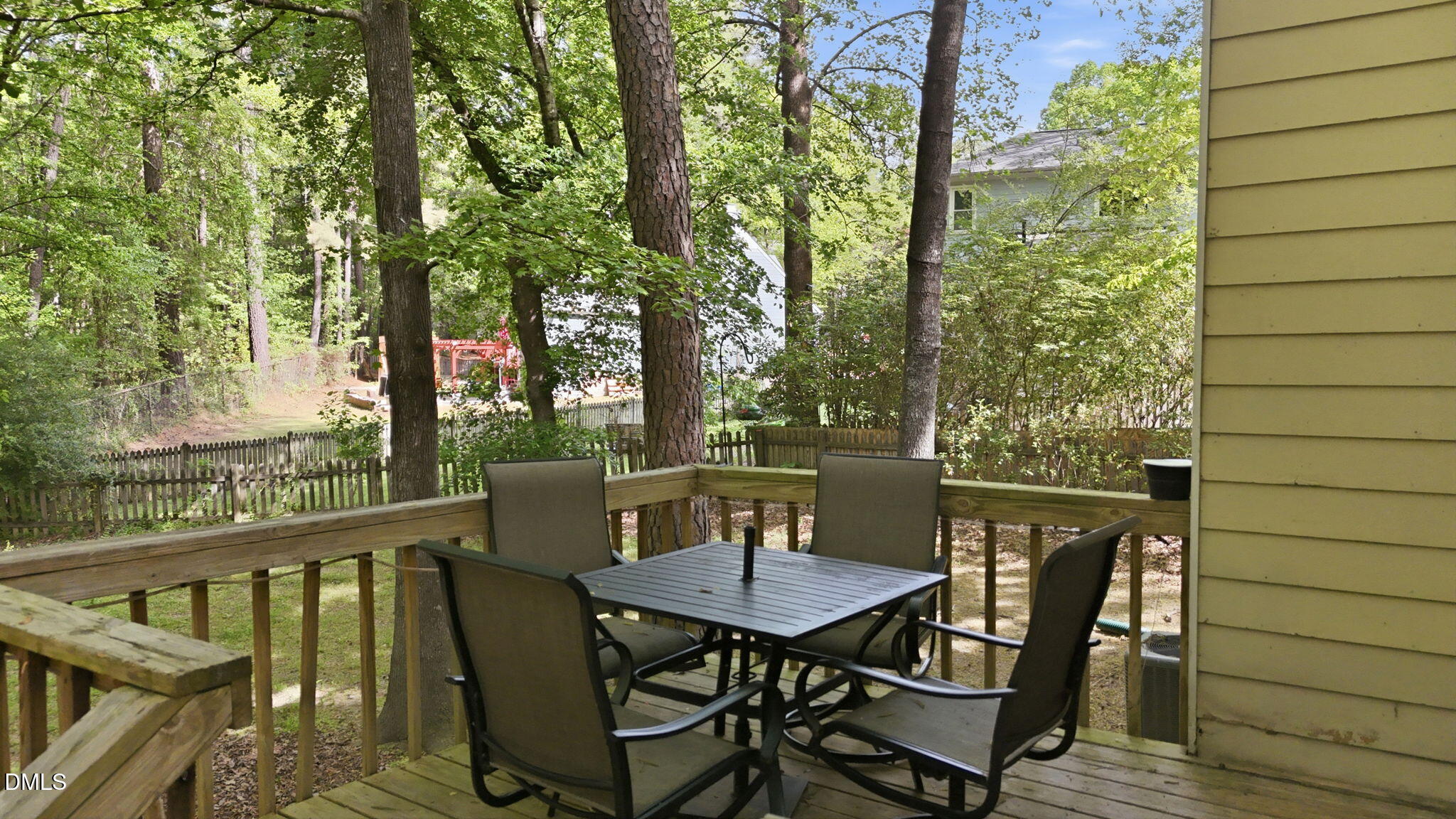 4952 Liverpool Lane Raleigh, NC 27604 - Photo 30 of 44 a view of backyard from deck having patio