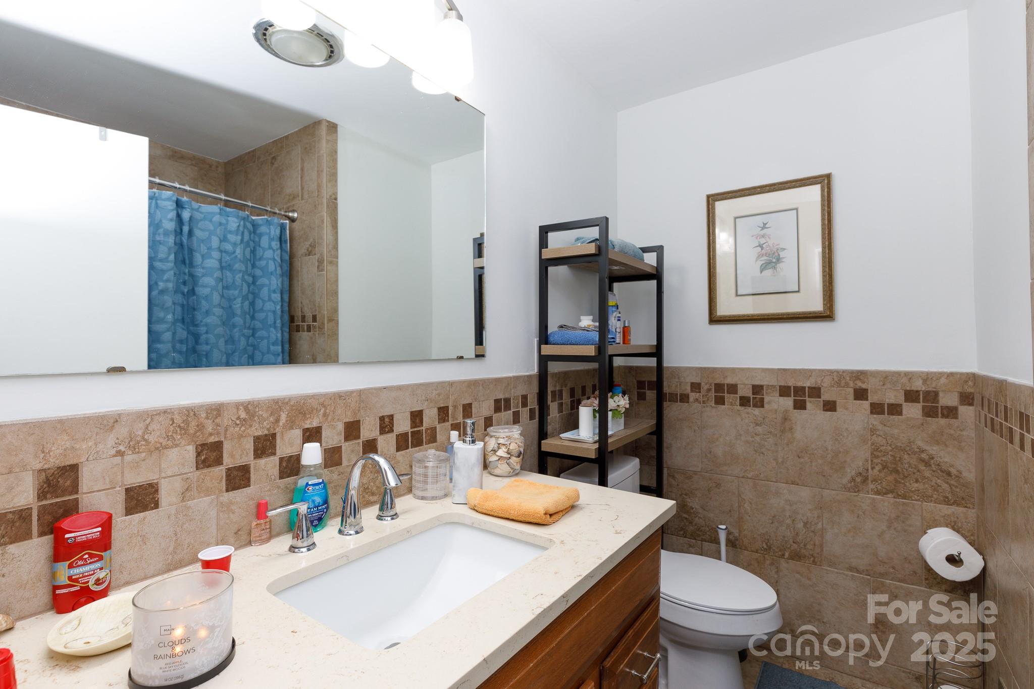 103 Perry Street Shelby, NC 28150 - Photo 10 of 22 a bathroom with a sink toilet and shower