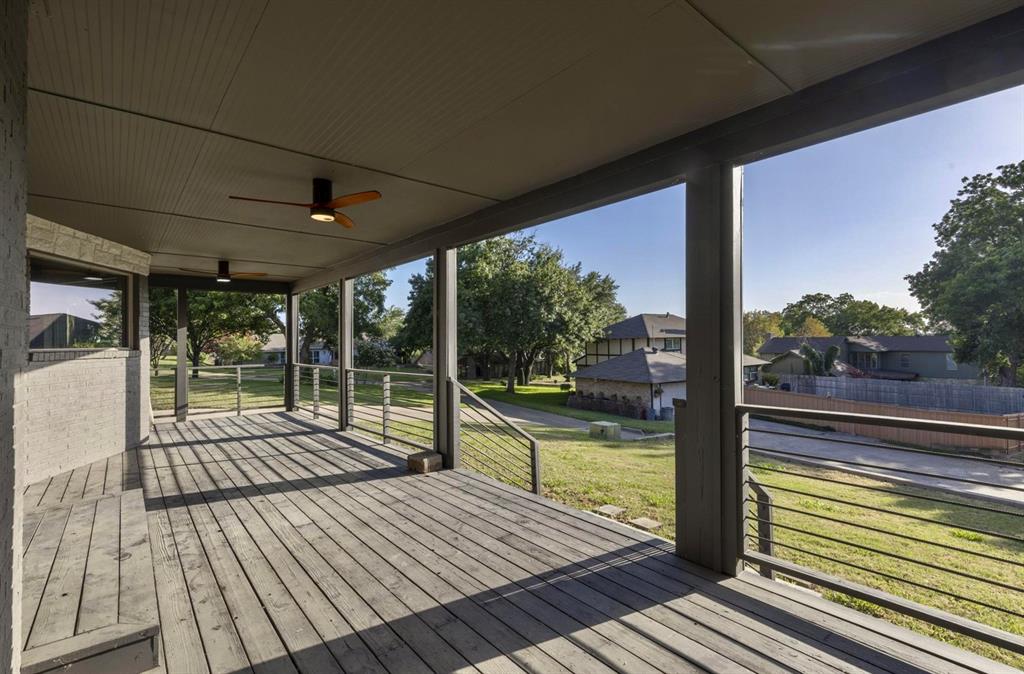 1408 South Alamo Road Rockwall, TX 75087 - Photo 7 of 40 a view of balcony with wooden floor