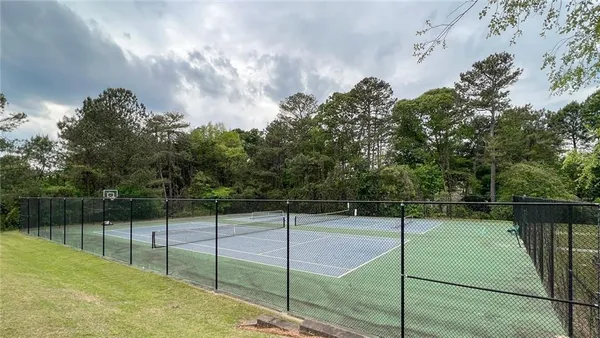 a view of a tennis court