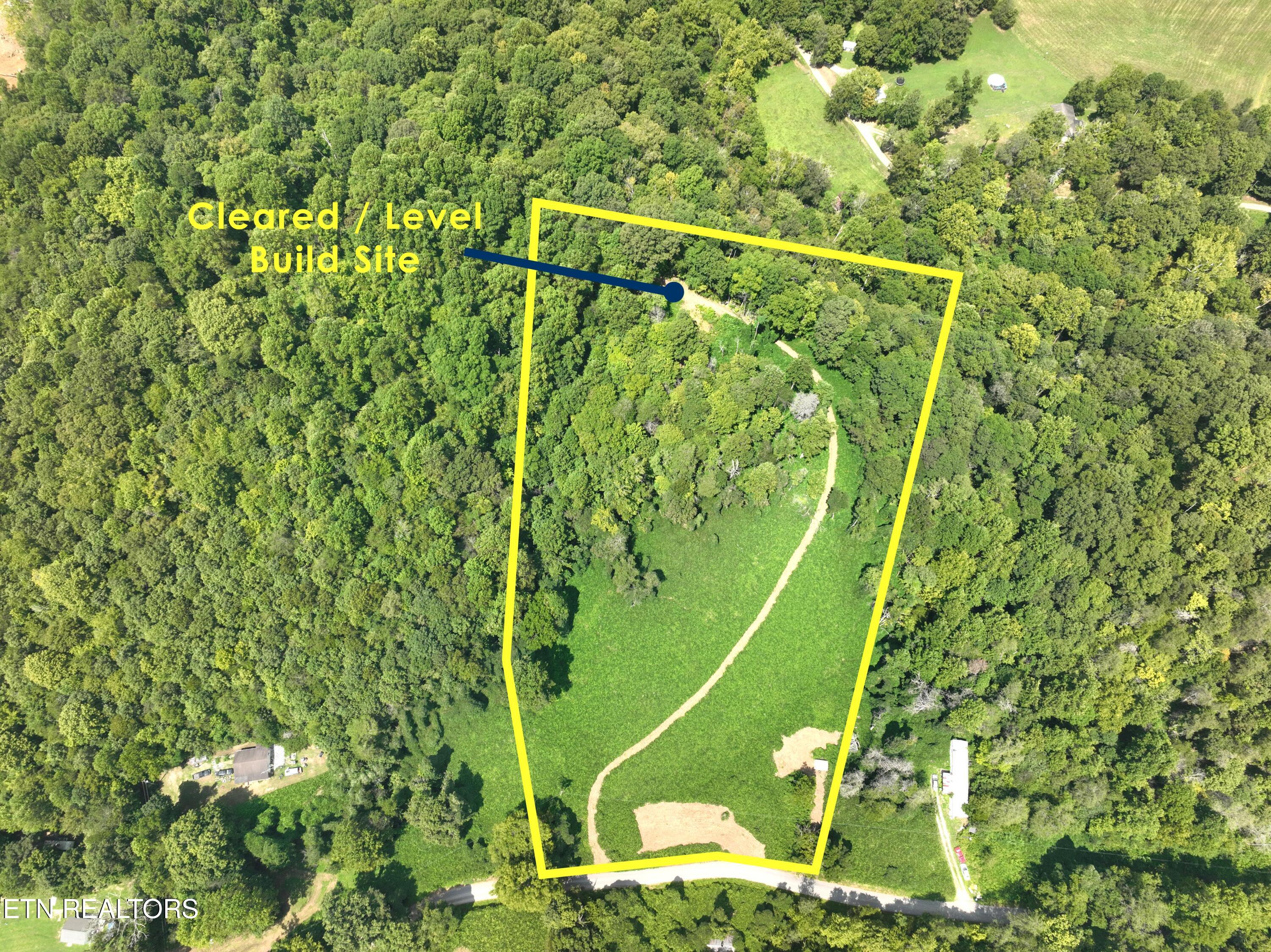 Cleared Level Build Site with mark up 29