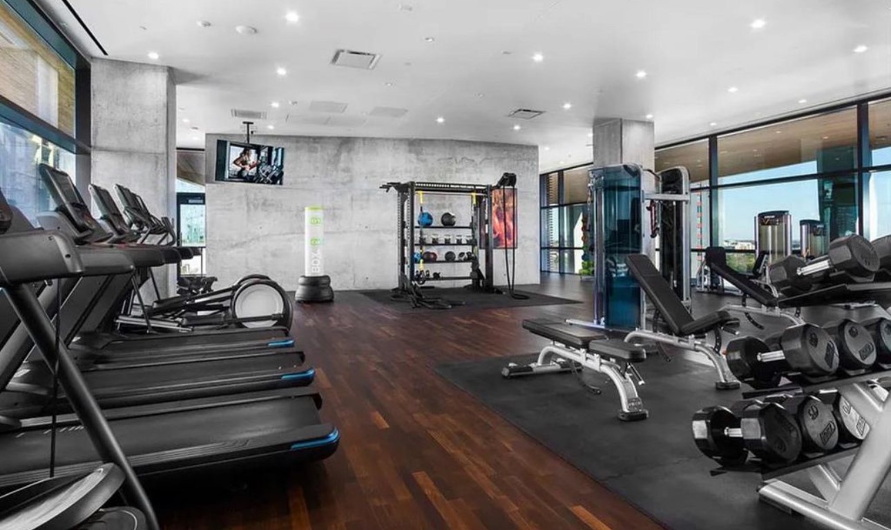 70 Rainey Street, Unit 1405 Austin, TX 78701 - Photo 29 of 31 a view of a room with gym equipment