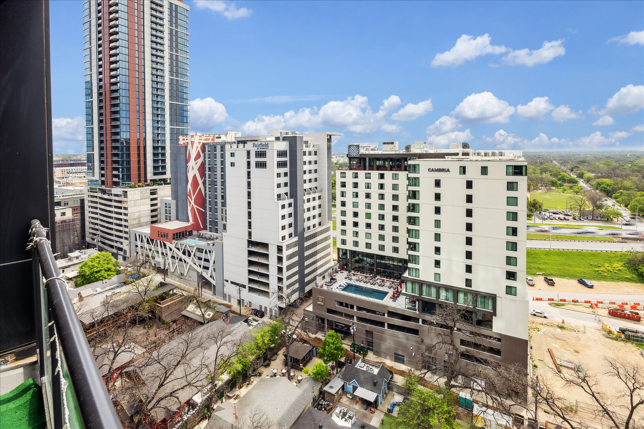 70 Rainey Street, Unit 1405 Austin, TX 78701 - Photo 10 of 31 a view of a city with tall buildings