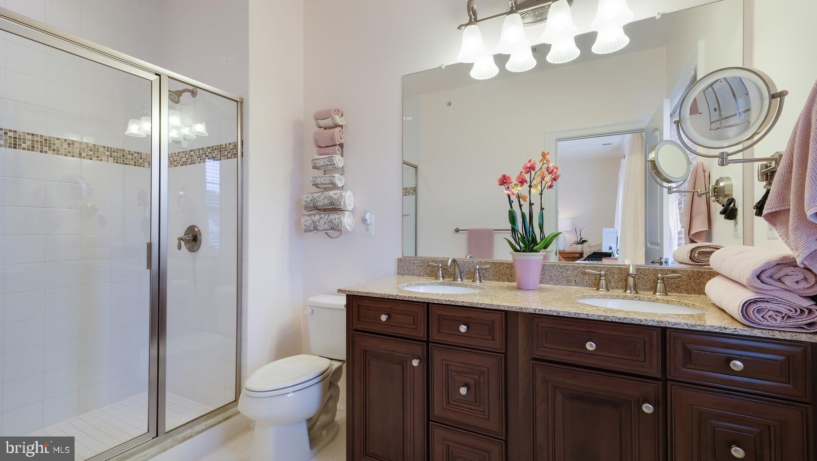 3678 Jacob Stout Road Doylestown, PA 18902 - Photo 16 of 30 Primary Bathroom - Dual Sinks and Shower w/Tile