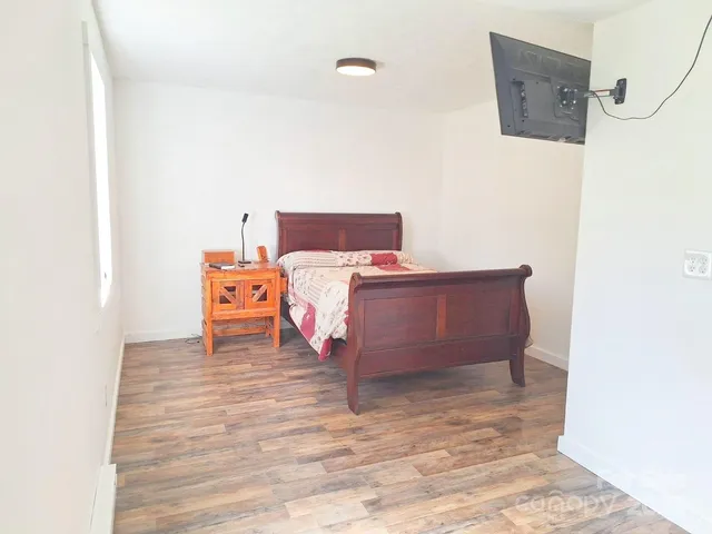 a bed room with a bed