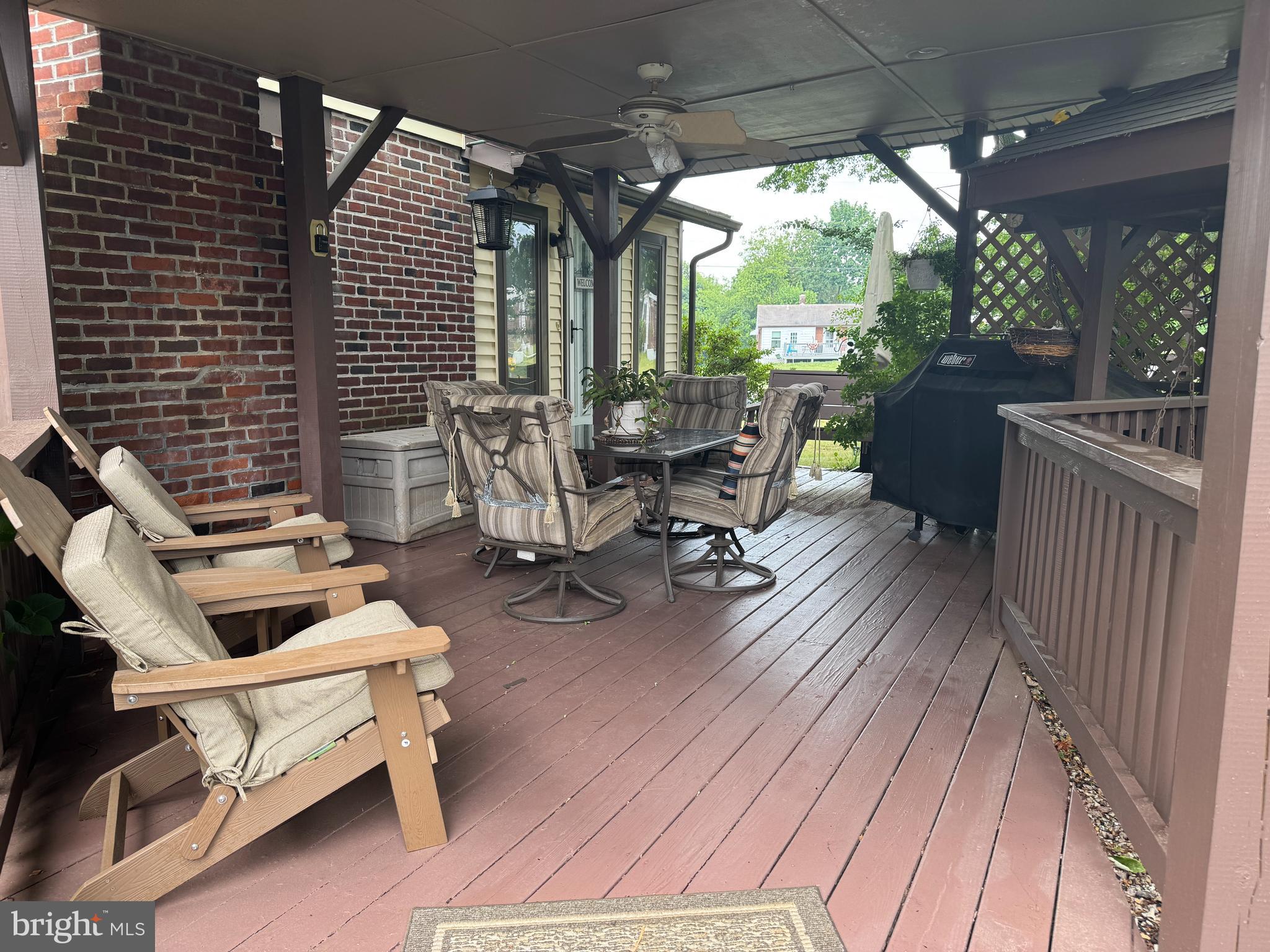 2181 Springhouse Lane Aston, PA 19014 - Photo 6 of 6 Ceiling fan and recessed lighting on covered patio