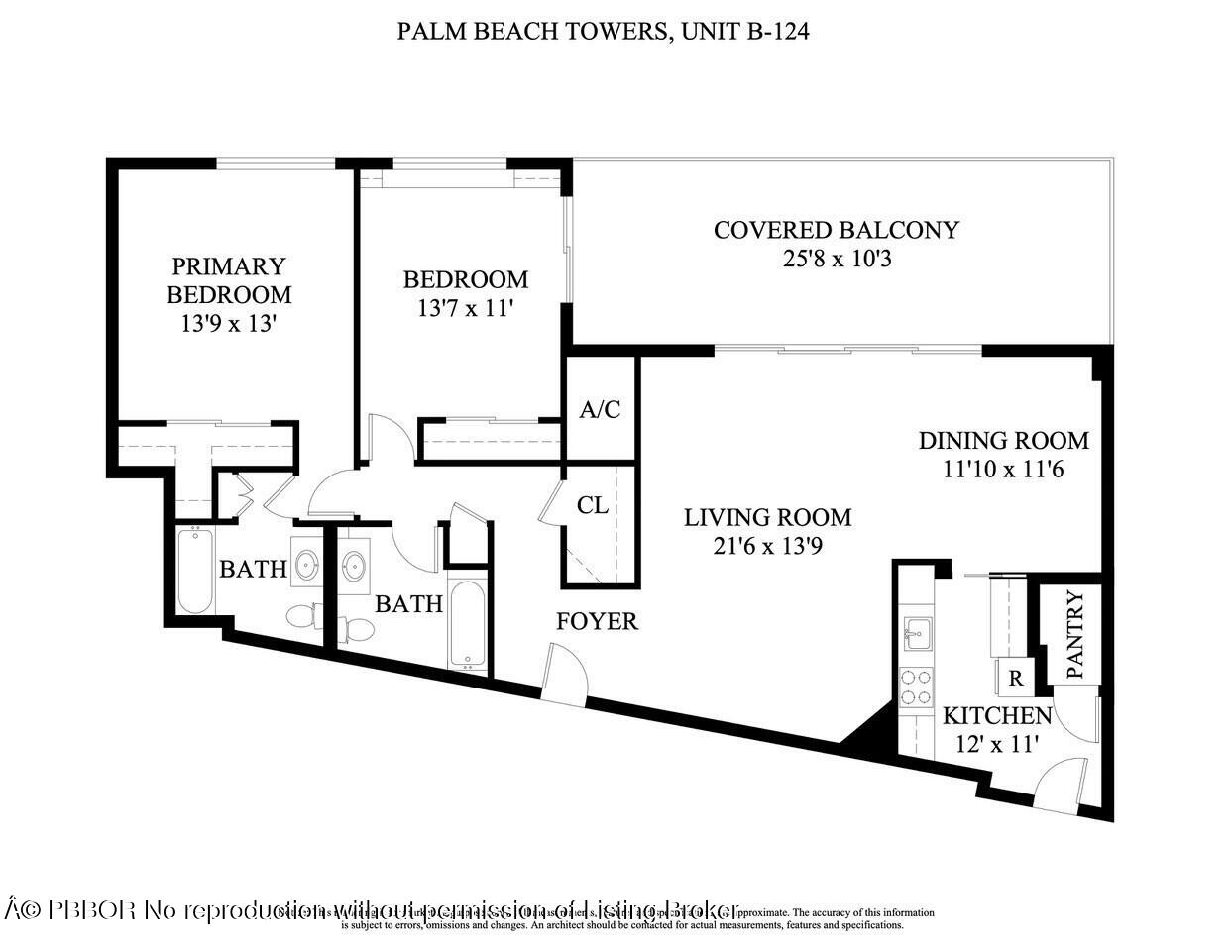 44 Cocoanut Row, Unit 124B Palm Beach, FL 33480 - Photo 14 of 14 Floorplan