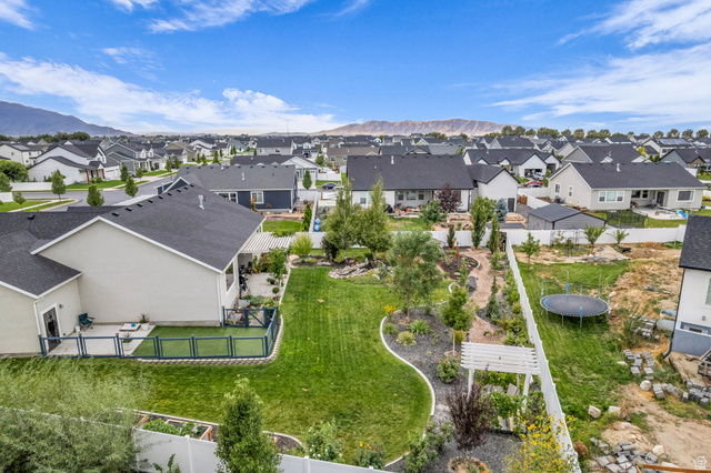 2454 West Jackson Street Mapleton, UT 84664 - Photo 56 of 63 Aerial perspective of suburban area featuring a mountainous background
