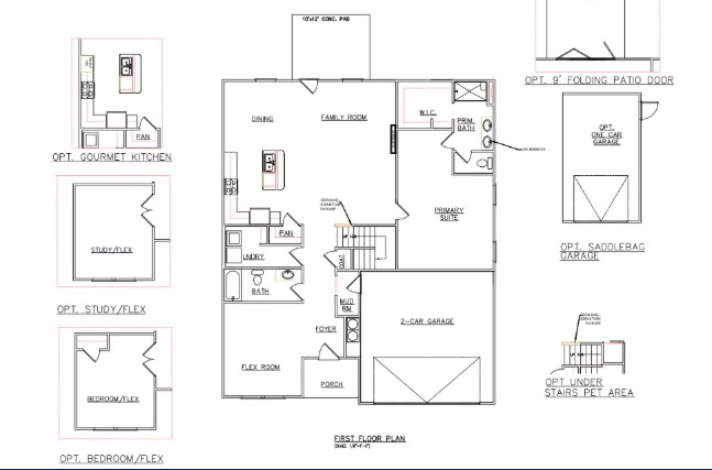 629 Silver Fir Street Piedmont, SC 29673 - Photo 36 of 36 This detailed floor plan illustrates the thoughtful layout of the home's first level.