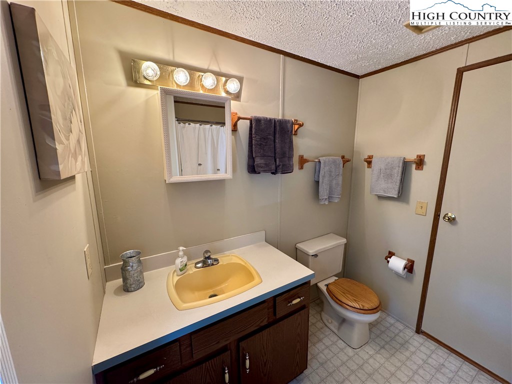 496 Laurelwood Lane Boone, NC 28607 - Photo 20 of 45 a bathroom with a sink a toilet and mirror