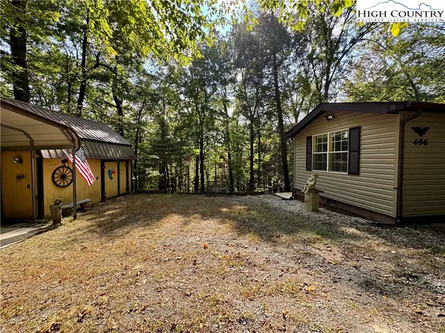 a view of a storage room