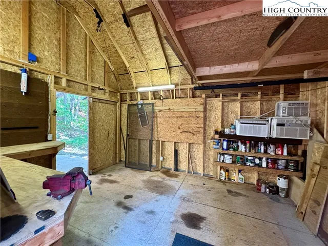 a view of storage and utility room