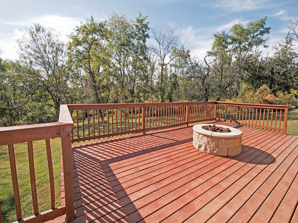 297 McKee Road Washington, PA 15301 - Photo 15 of 19 Awesome deck overlooking the peaceful backyard equipped with built in gas fire pit!