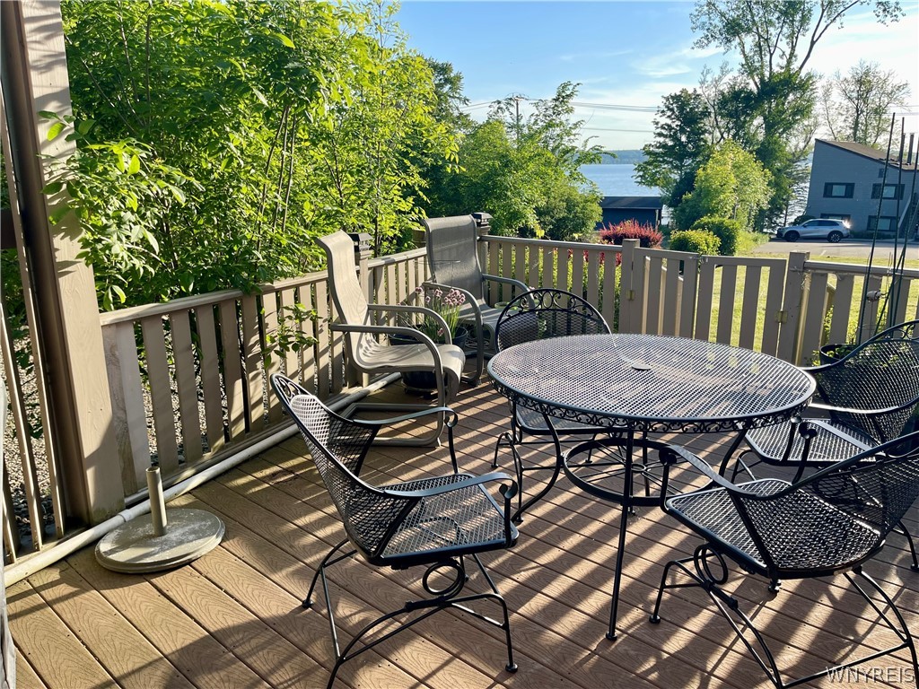 5301 East Lake Road, Unit 26 Chautauqua, NY 14728 - Photo 11 of 33 One deck covered, the other open.