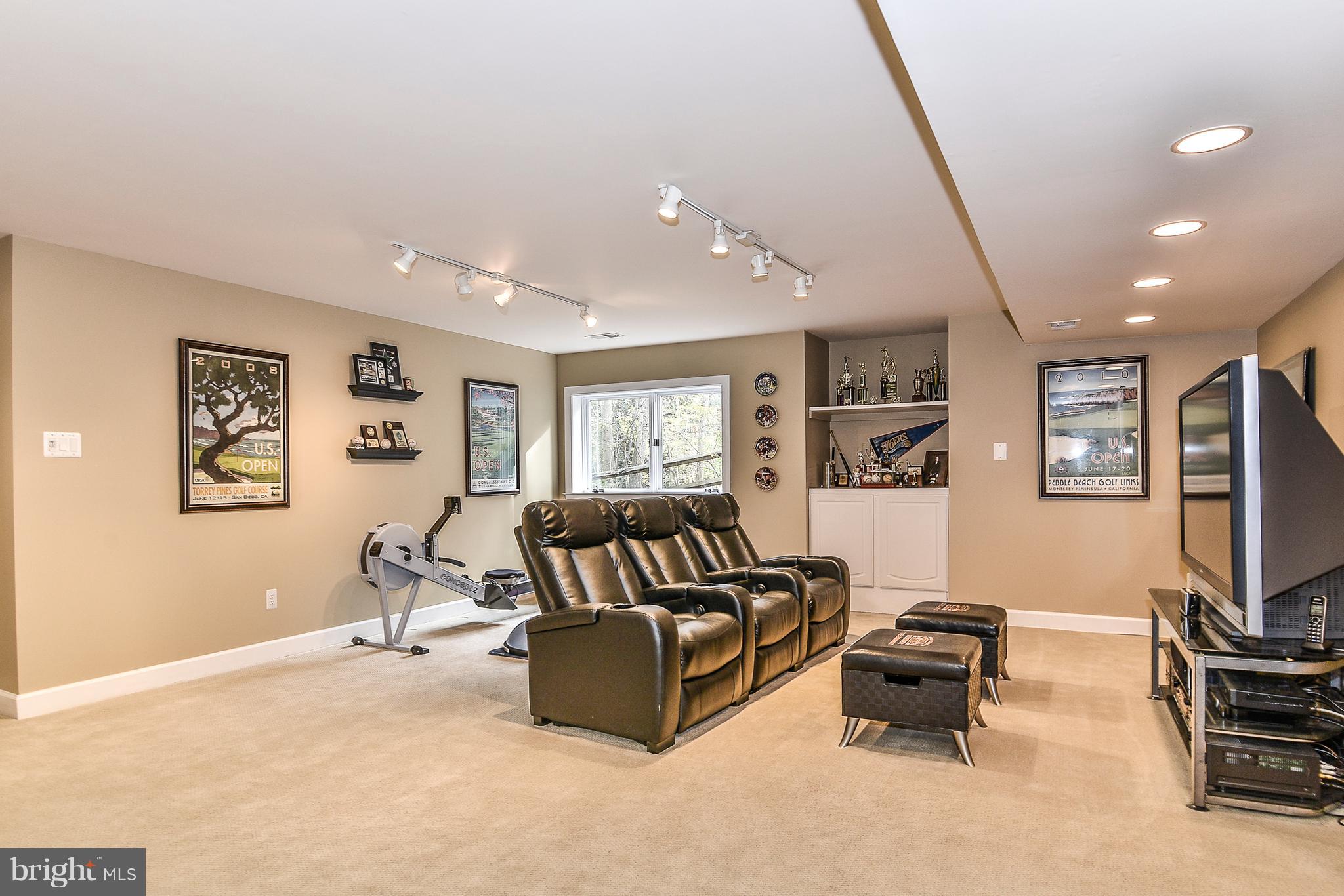 1309 Stamford Way Reston, VA 20194 - Photo 38 of 50 Lower Level Media Room with Recessed Lighting